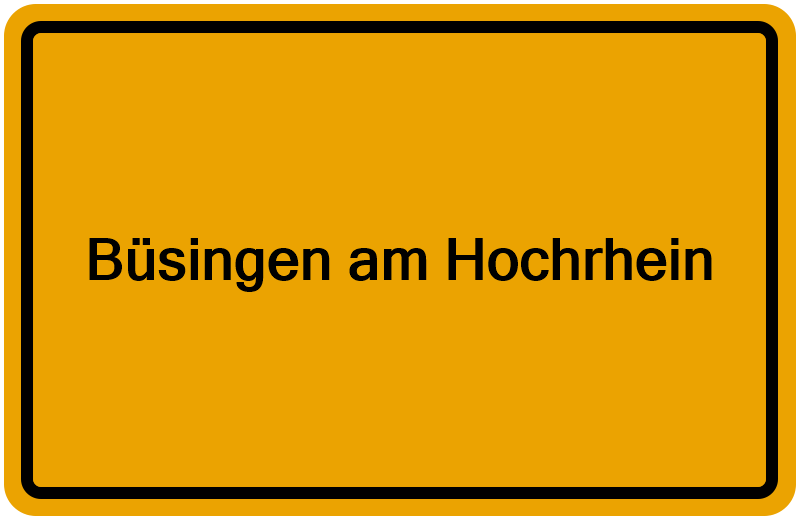 Handelsregisterauszug Büsingen am Hochrhein